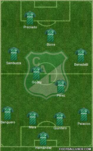 AC Deportivo Cali Formation 2016