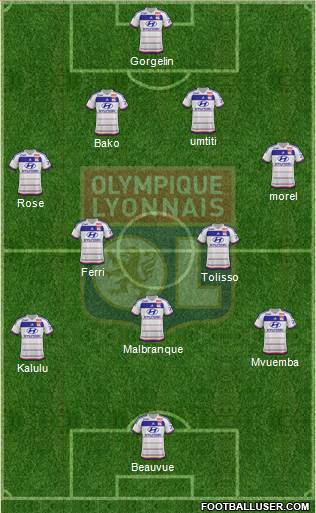 Olympique Lyonnais Formation 2016