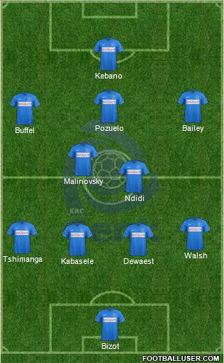 K Racing Club Genk Formation 2016