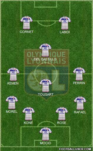 Olympique Lyonnais Formation 2016