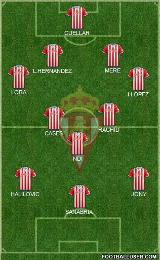 Real Sporting S.A.D. Formation 2016