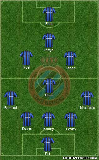 Club Brugge KV Formation 2016