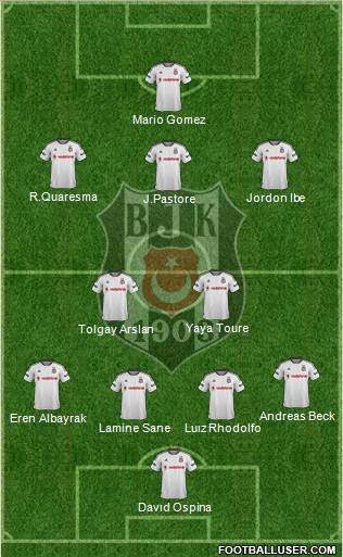 Besiktas JK Formation 2016