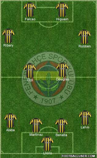 Fenerbahçe SK Formation 2016