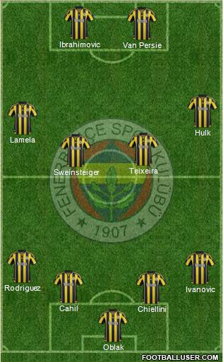 Fenerbahçe SK Formation 2016
