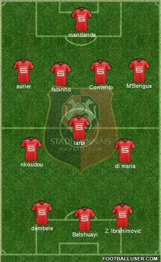 Stade Rennais Football Club Formation 2016