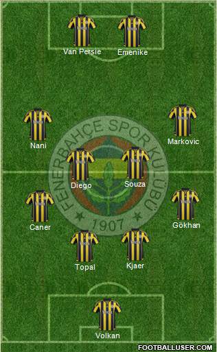 Fenerbahçe SK Formation 2016