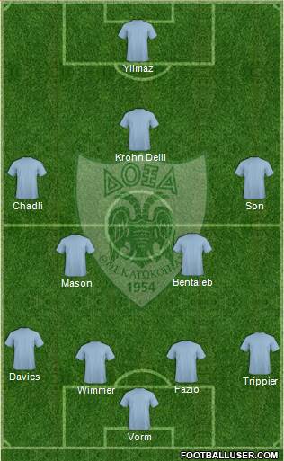 Doxa THOI Katokopias 4-2-3-1 football formation