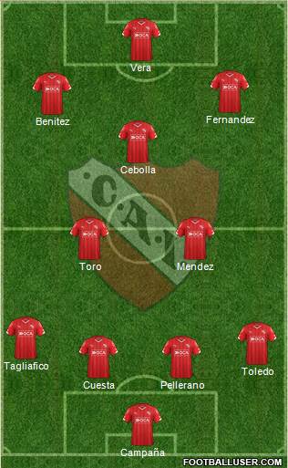 Independiente Formation 2016