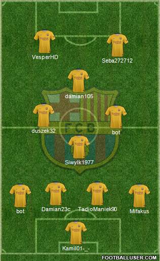 F.C. Barcelona Formation 2016
