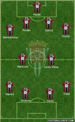 Córdoba C.F., S.A.D. Formation 2016
