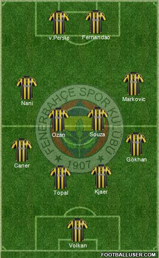 Fenerbahçe SK Formation 2016