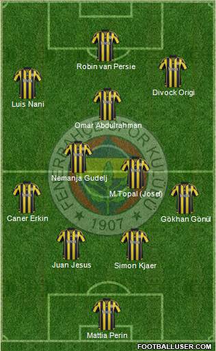Fenerbahçe SK Formation 2016