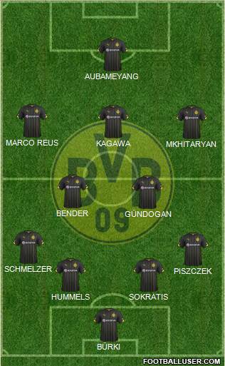 Borussia Dortmund Formation 2016