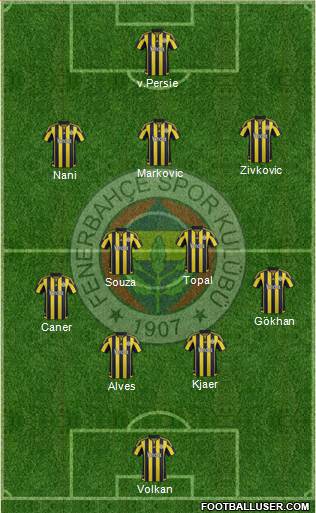 Fenerbahçe SK Formation 2016