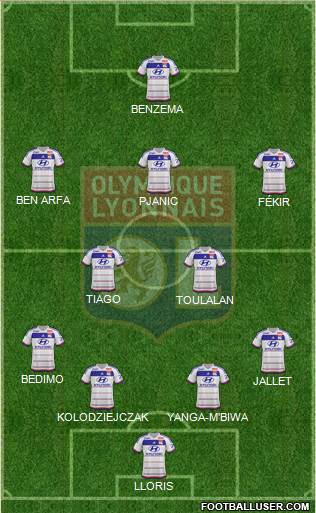 Olympique Lyonnais Formation 2016