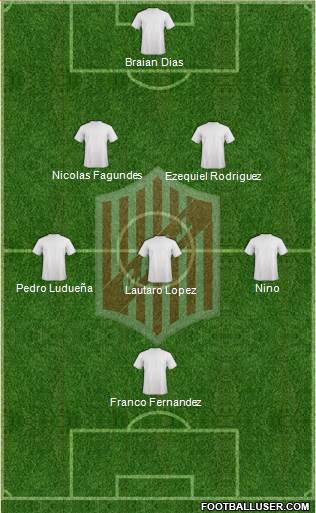 9 de Julio Formation 2016
