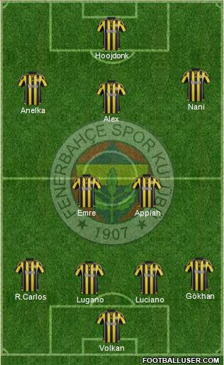 Fenerbahçe SK Formation 2016