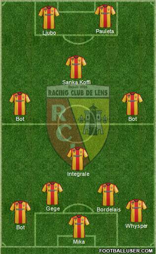 Racing Club de Lens Formation 2016