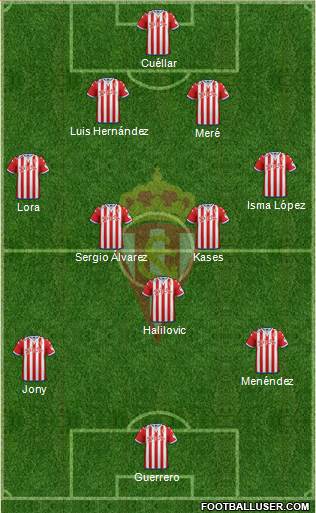 Real Sporting S.A.D. Formation 2016