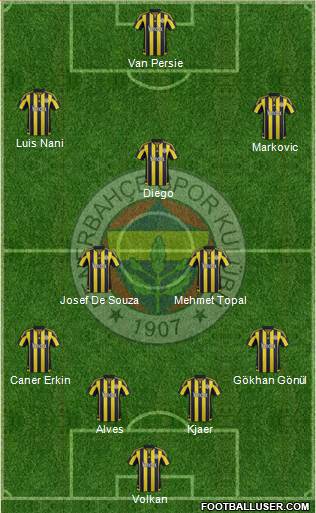 Fenerbahçe SK Formation 2016
