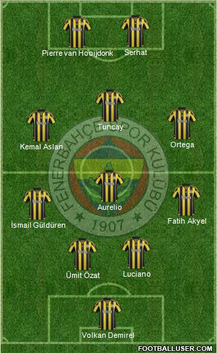 Fenerbahçe SK Formation 2016