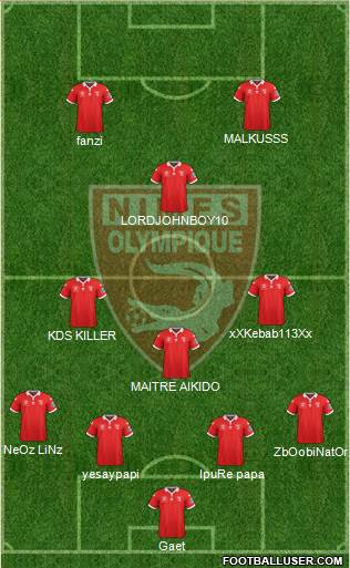 Nîmes Olympique Formation 2016