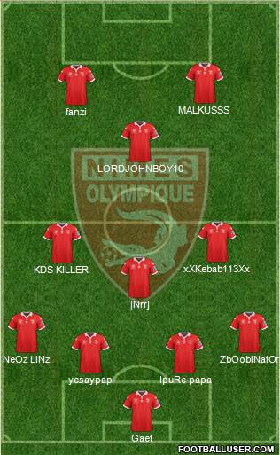 Nîmes Olympique Formation 2016