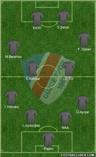 Düzcespor Formation 2016