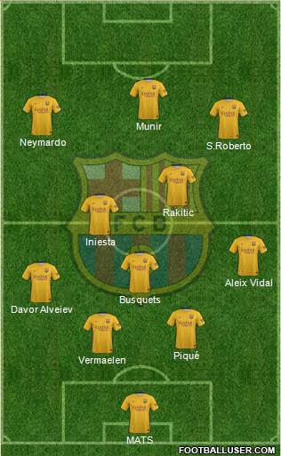 F.C. Barcelona Formation 2016