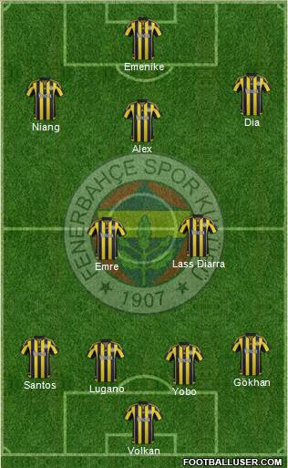 Fenerbahçe SK Formation 2016
