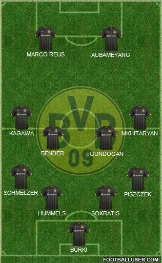 Borussia Dortmund Formation 2016