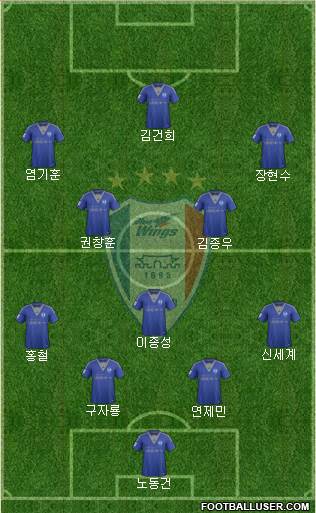 Suwon Samsung Blue Wings Formation 2016