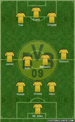 Borussia Dortmund Formation 2016