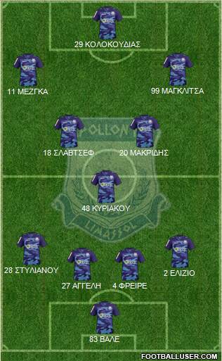AMO Apollon Limassol Formation 2016
