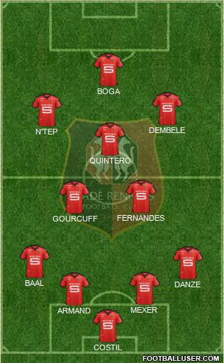 Stade Rennais Football Club Formation 2016