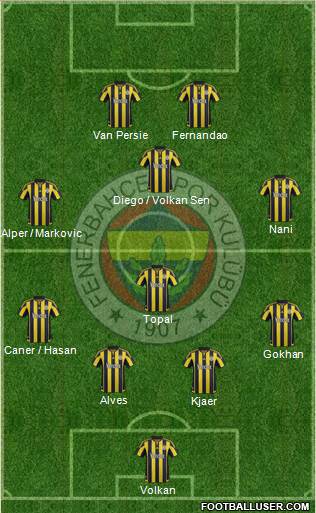 Fenerbahçe SK Formation 2016
