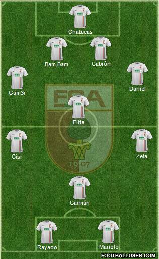 FC Augsburg Formation 2016