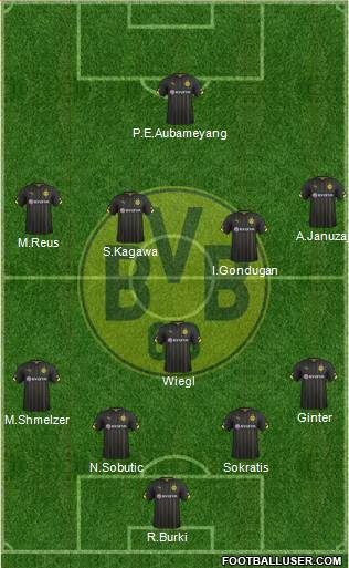 Borussia Dortmund Formation 2016