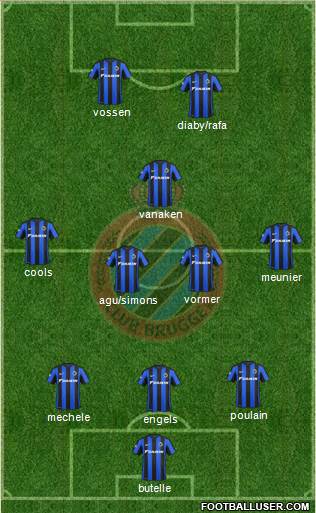 Club Brugge KV Formation 2016