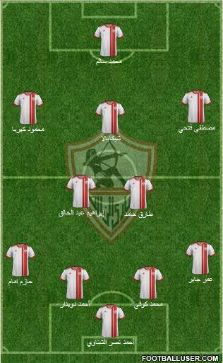 Zamalek Sporting Club Formation 2016