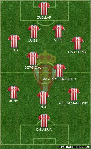 Real Sporting S.A.D. Formation 2016