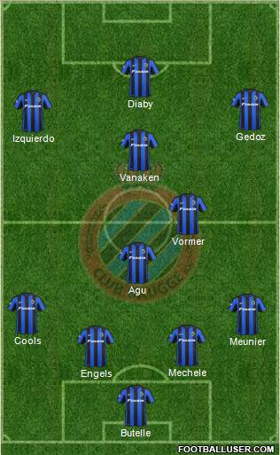 Club Brugge KV Formation 2016