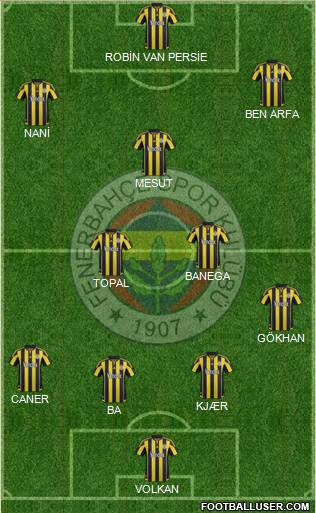 Fenerbahçe SK Formation 2016