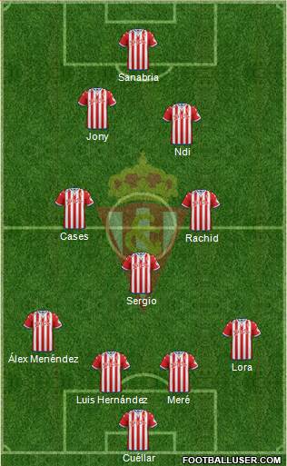 Real Sporting S.A.D. Formation 2016