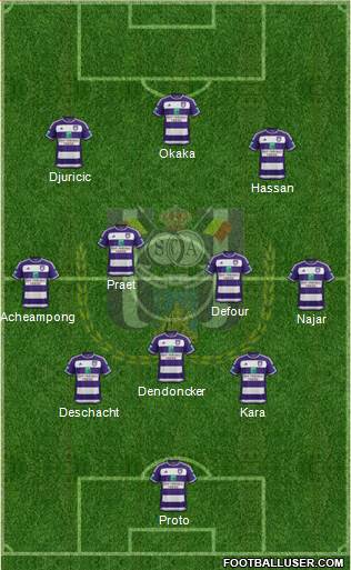 RSC Anderlecht Formation 2016