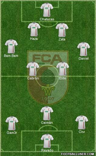 FC Augsburg Formation 2016