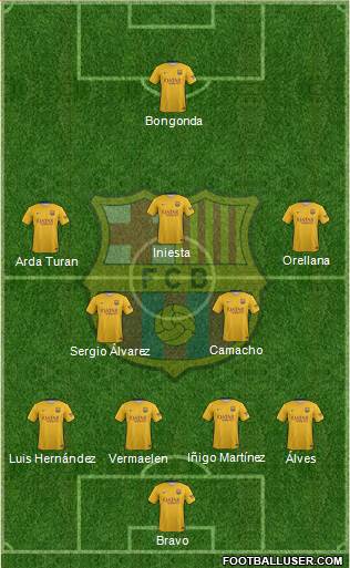 F.C. Barcelona Formation 2016