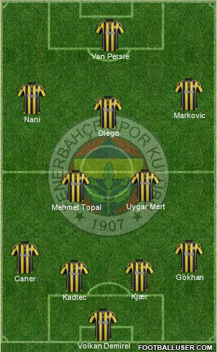 Fenerbahçe SK Formation 2016