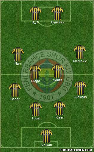 Fenerbahçe SK Formation 2016